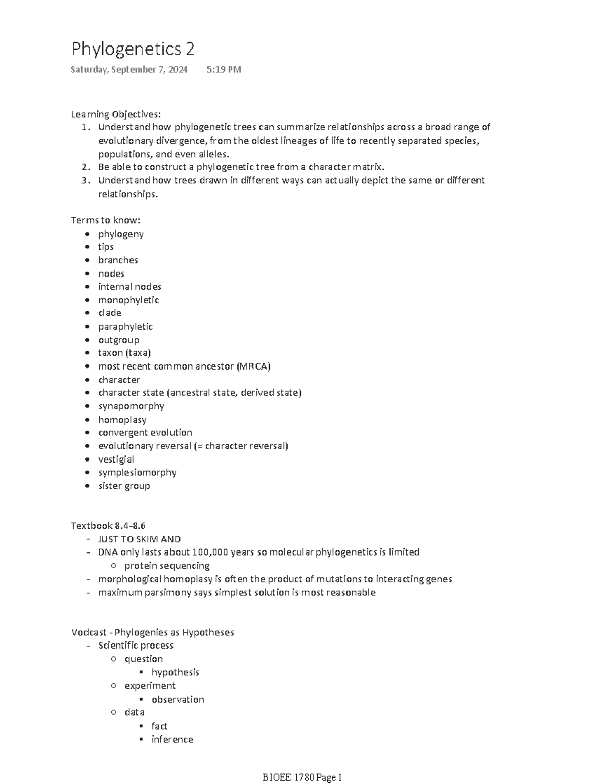 Phylogenetics 2: Understanding Trees and Evolutionary Relationships ...