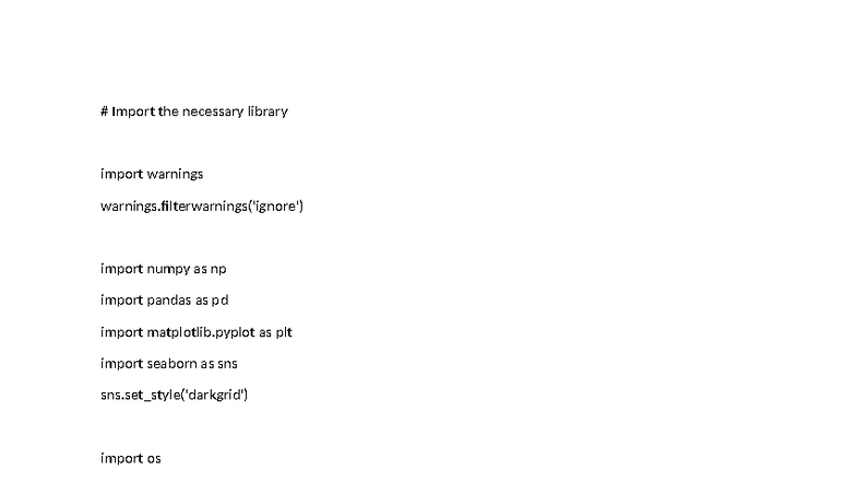 Import the necessary library - Import the necessary library import ...