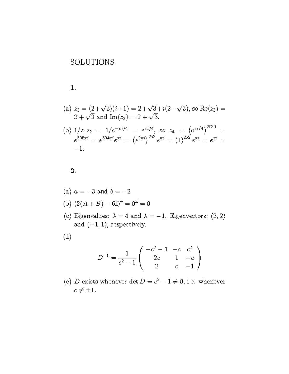 Exam Solutions for Jan 2020 - Mathematics Concepts and Techniques ...