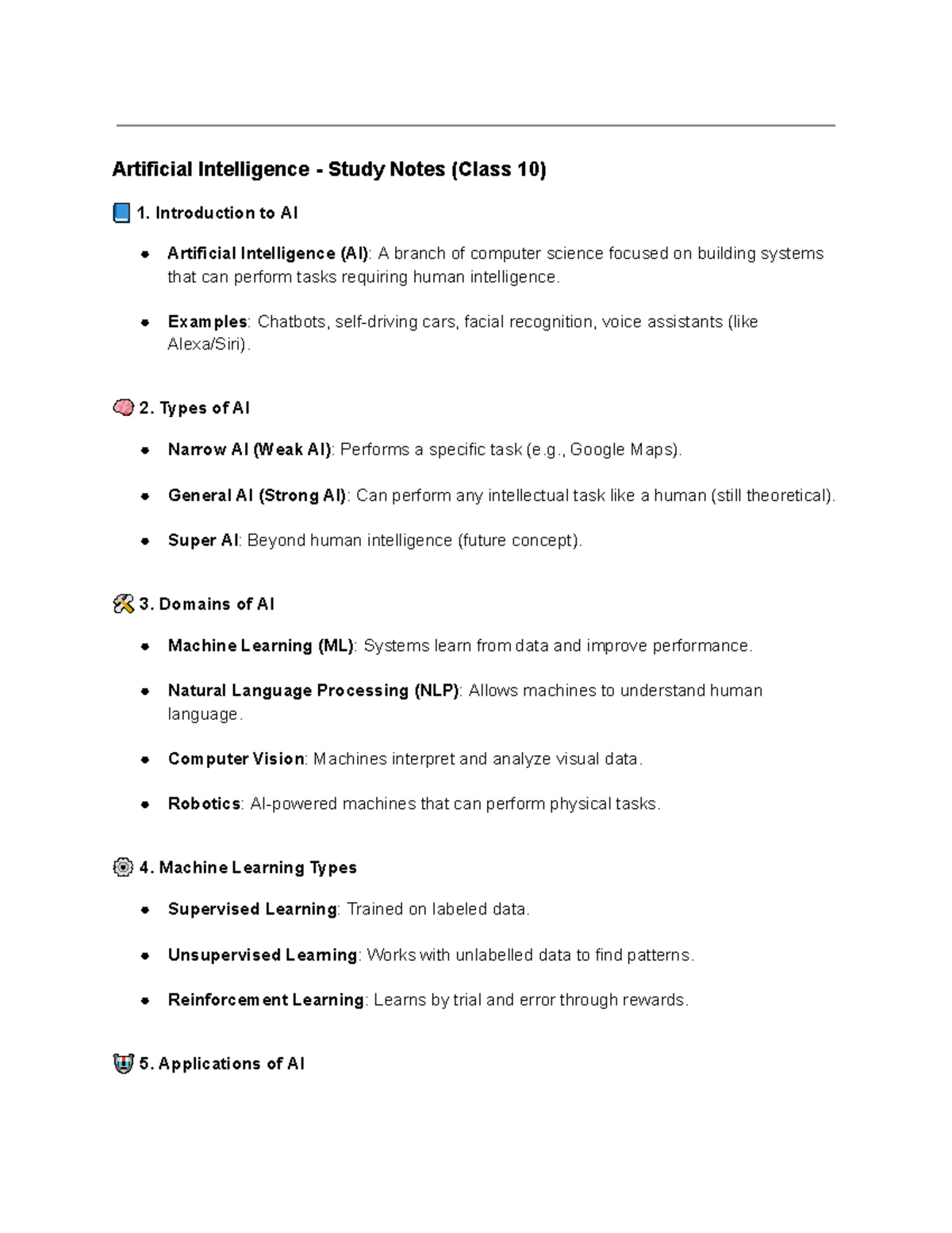 AI Notes 2: Understanding Artificial Intelligence Concepts and ...