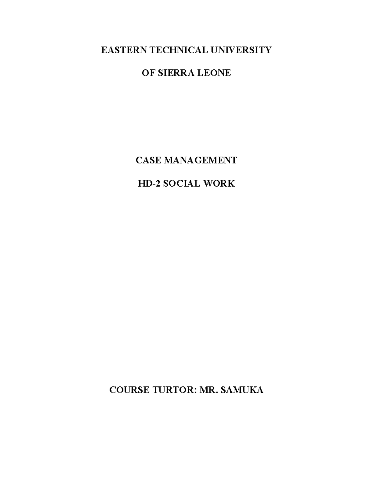Case Management in Social Work: Key Principles and Practices (HD2 ...