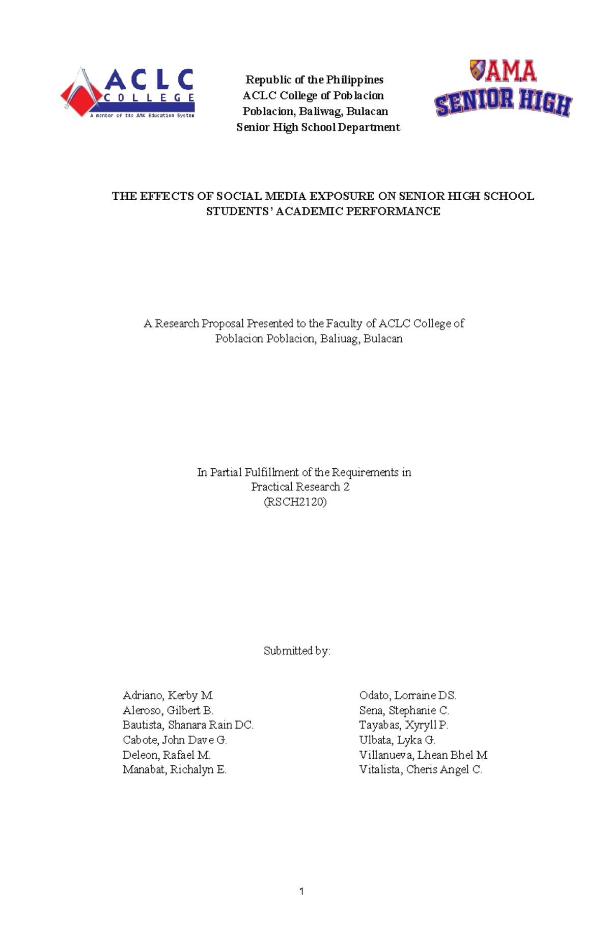 The Effects of Social Media on Senior High School Academic Performance ...