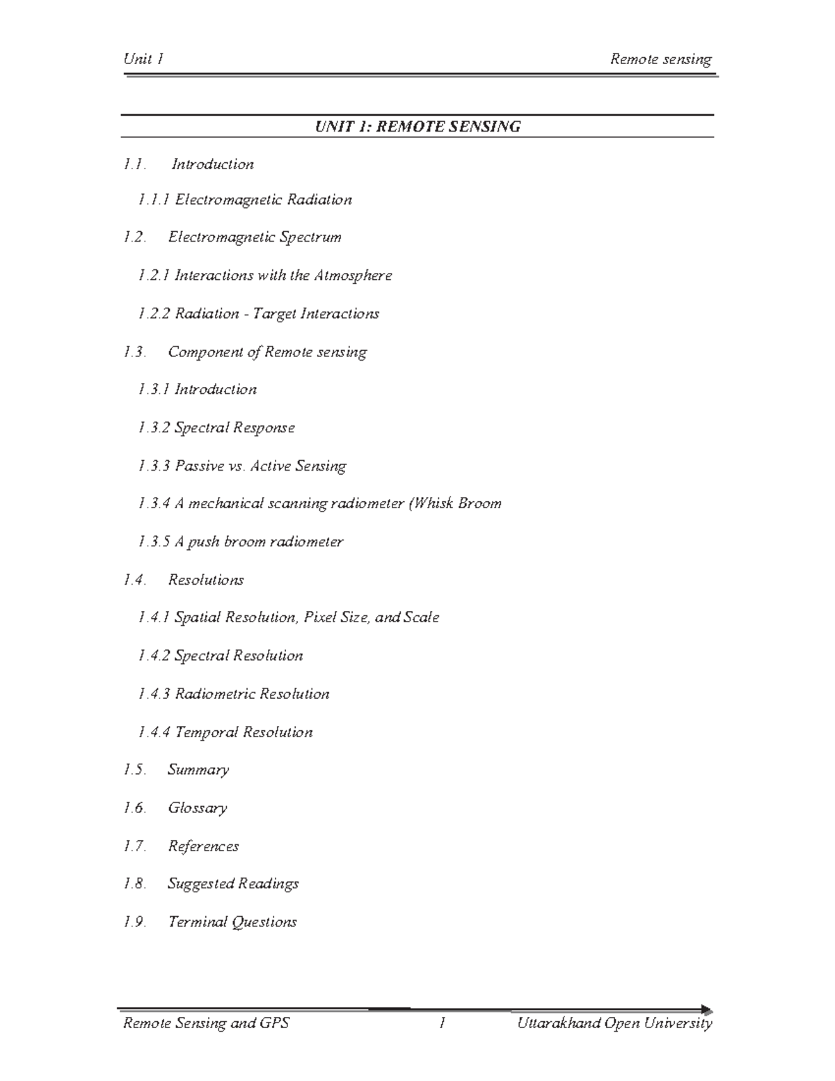 Unit 1 Remote Sensing: Key Concepts and Principles - Studocu