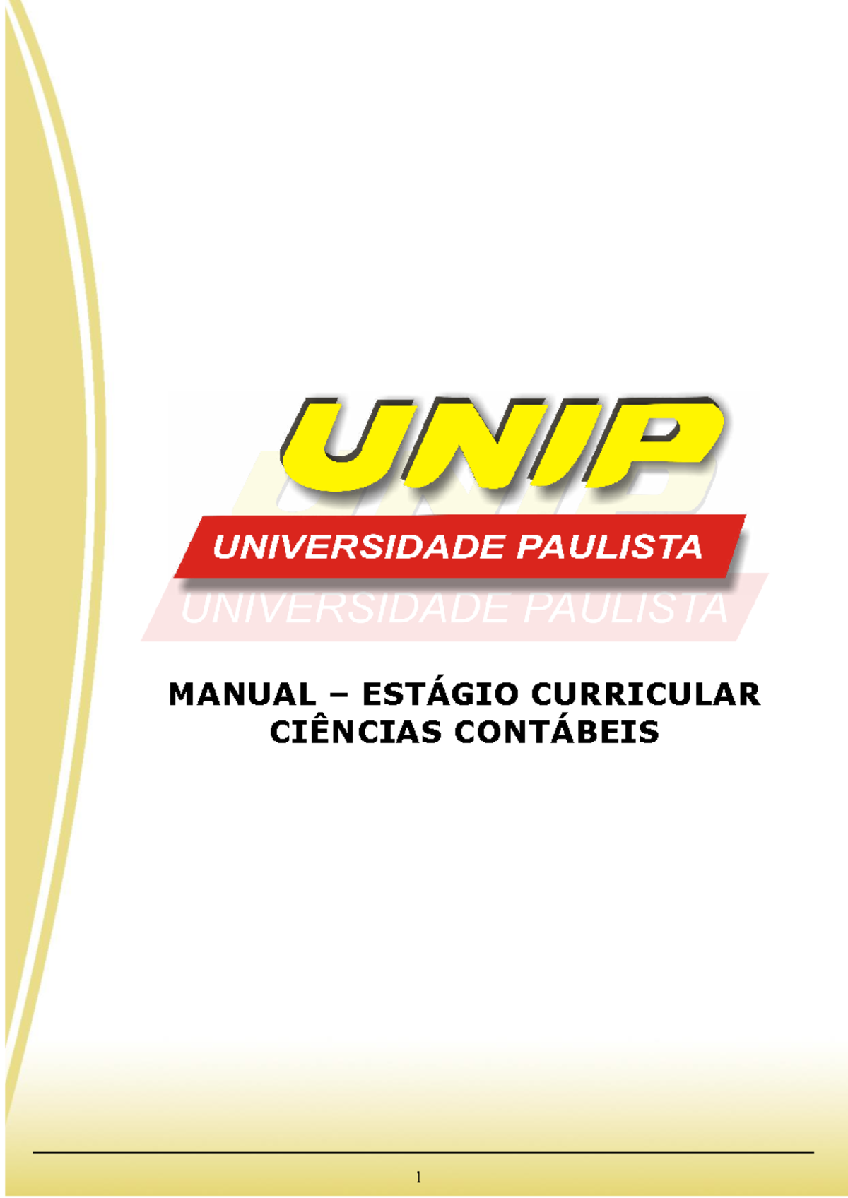 Manual de Estágio Curricular Obrigatório - Ciências Contábeis - UNIP ...