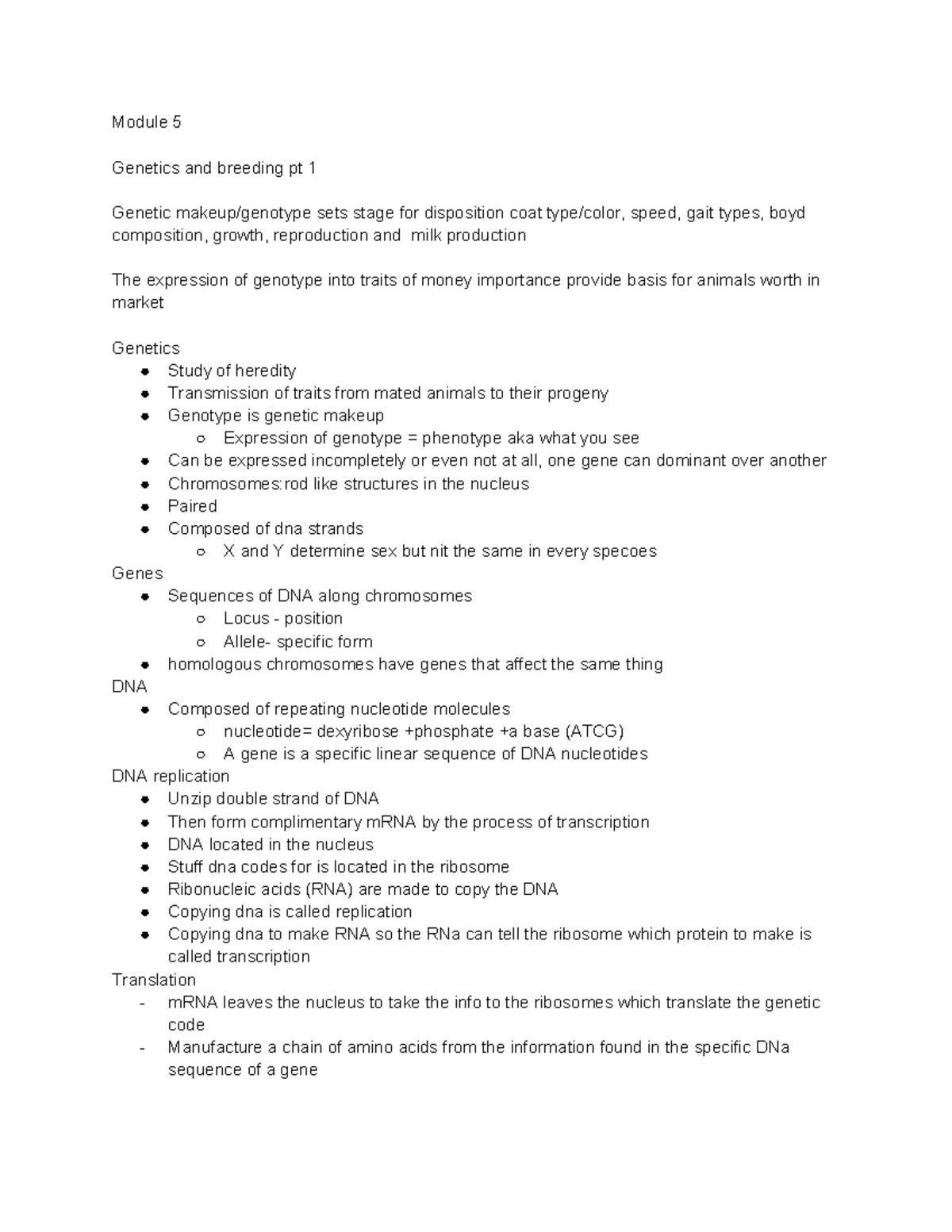 Genetics and Breeding (Module 5): Principles of Animal Reproduction and ...