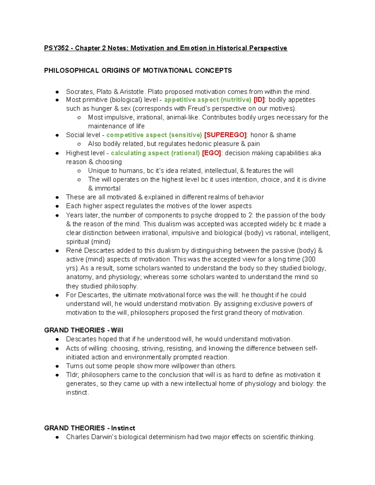 Chapter 6 notes - Textbook used: Goodwin, C. J. (2013). Research in ...