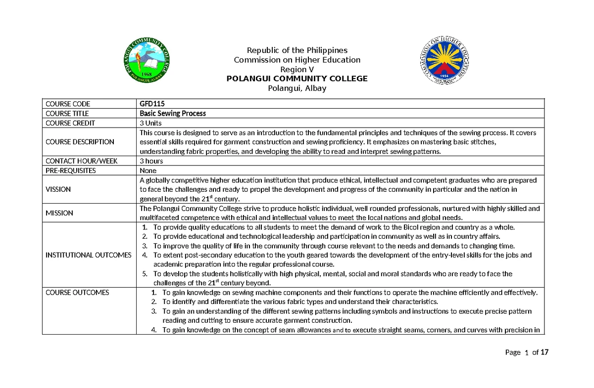 Four Pillars of Learning: A Lesson Plan Overview for LP-in - Studocu
