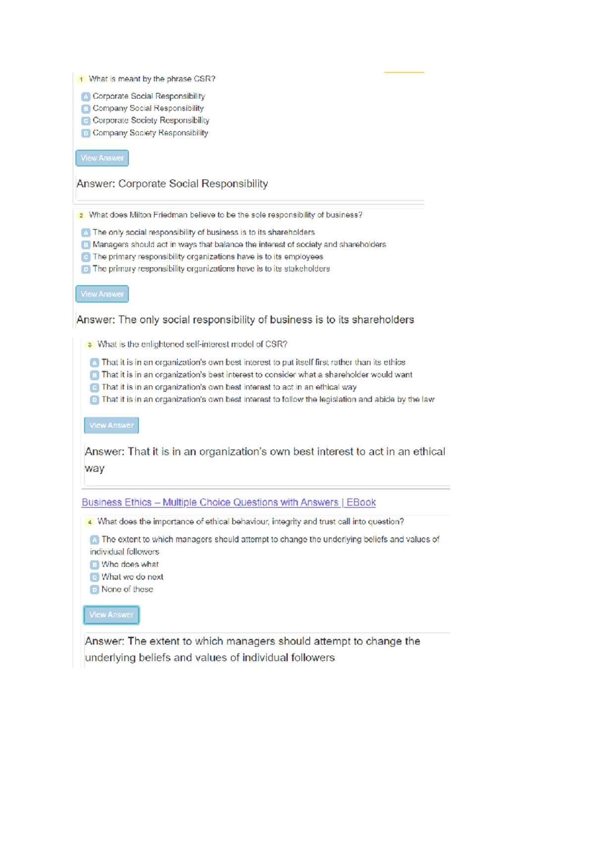 Business Ethics NQF Level 6 Formative Assessment - April 2025 - Studocu