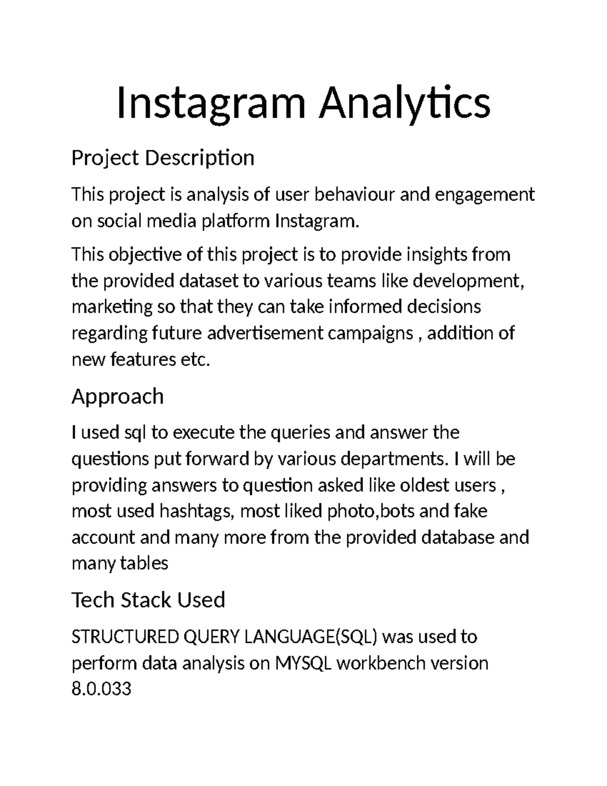 Instagram Analytics Project: User Behavior Insights & SQL Analysis ...