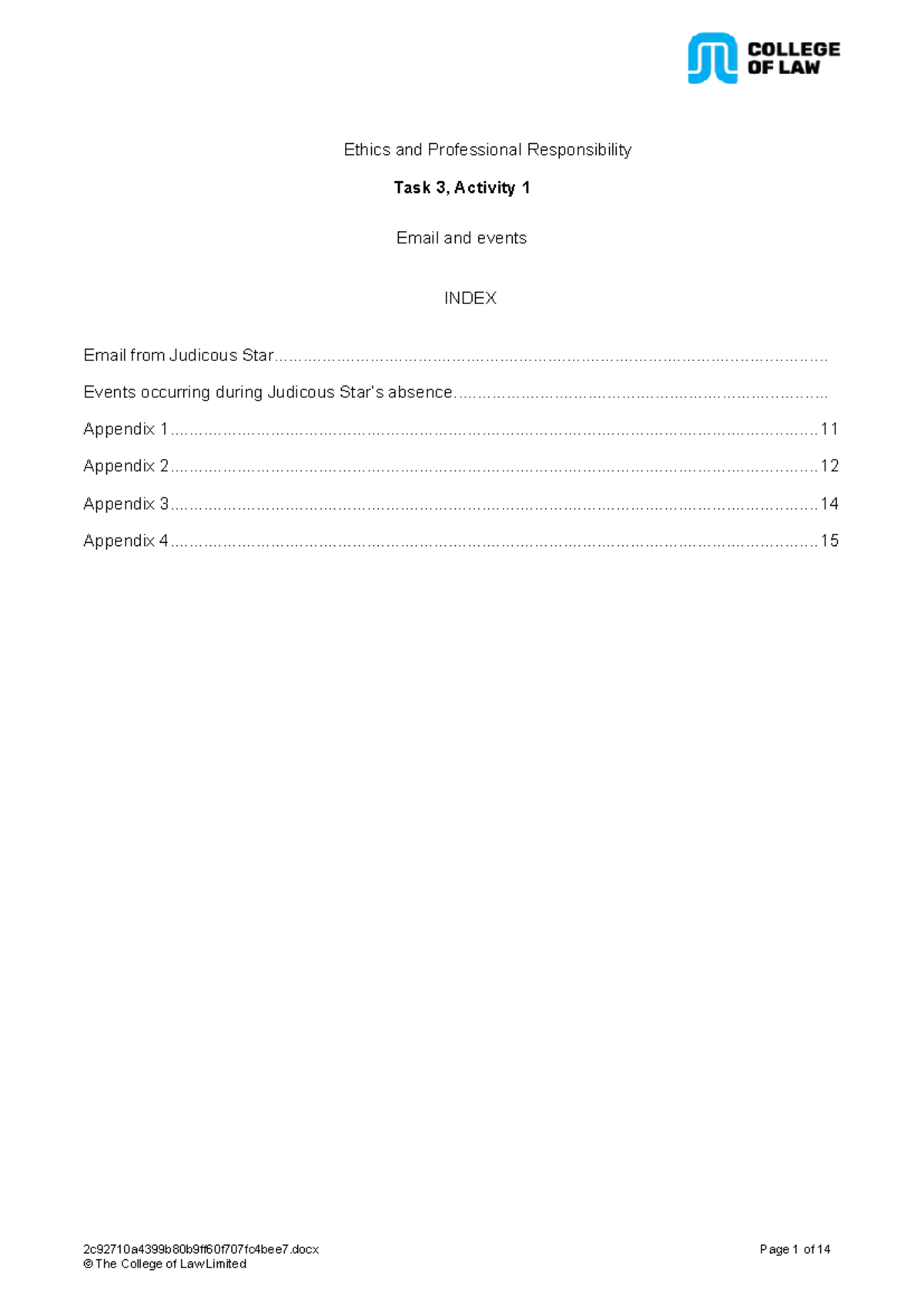 EPR 2c92710 - Ethics & Professional Responsibility Task 3 Notes - Studocu