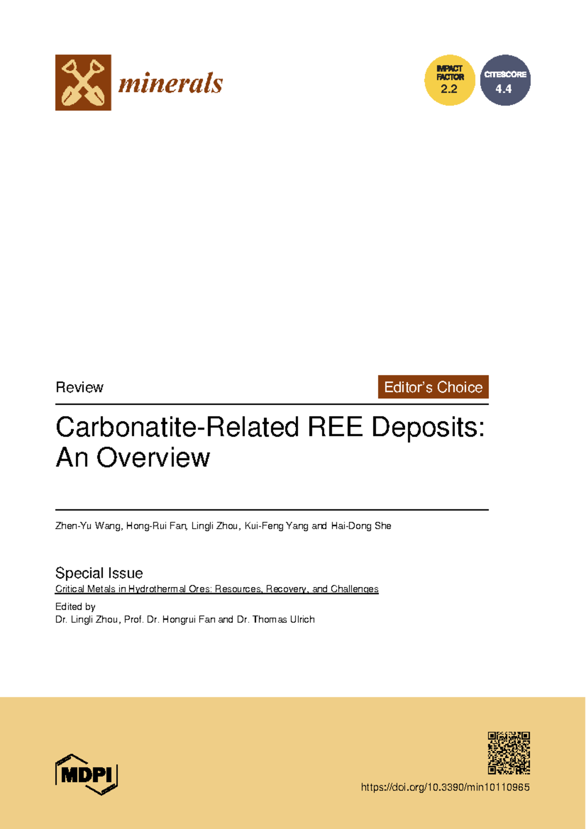REE Deposits Overview: Types, Genesis, and Characteristics in Minerals ...