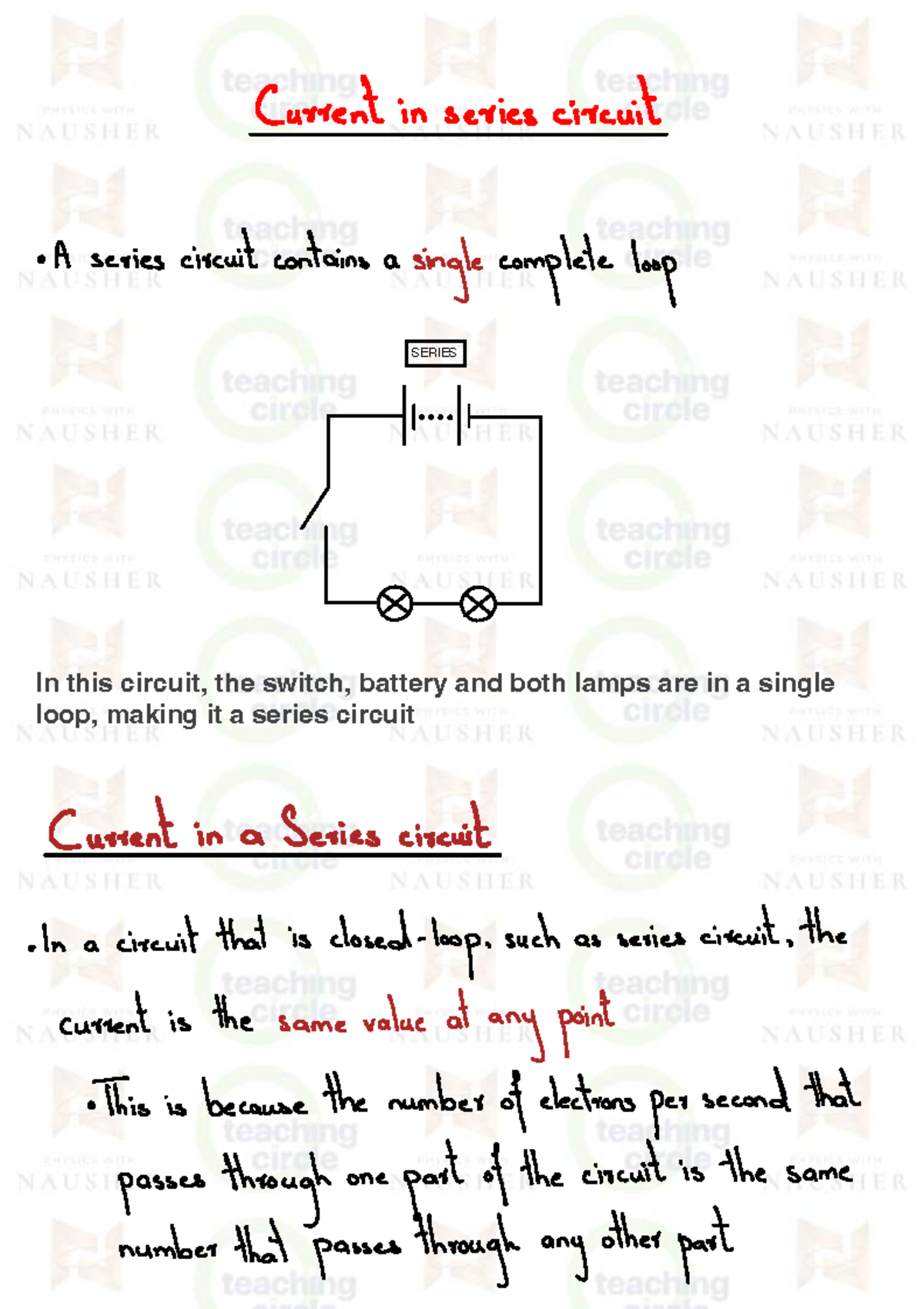 Schematic Of Series And Parallel Circuits