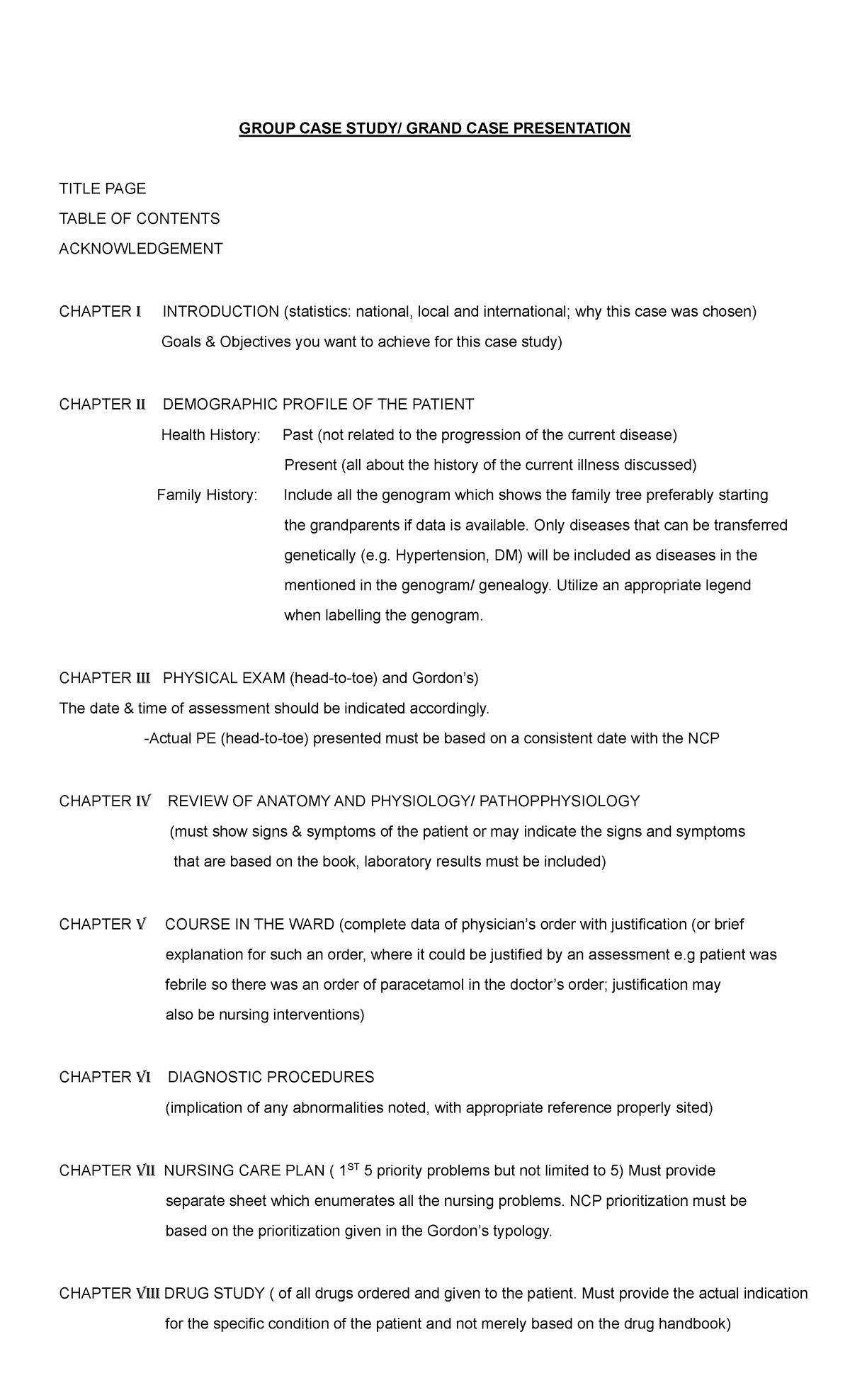 GCP 101: Group Case Study Format Guide & Presentation Tips - Studocu