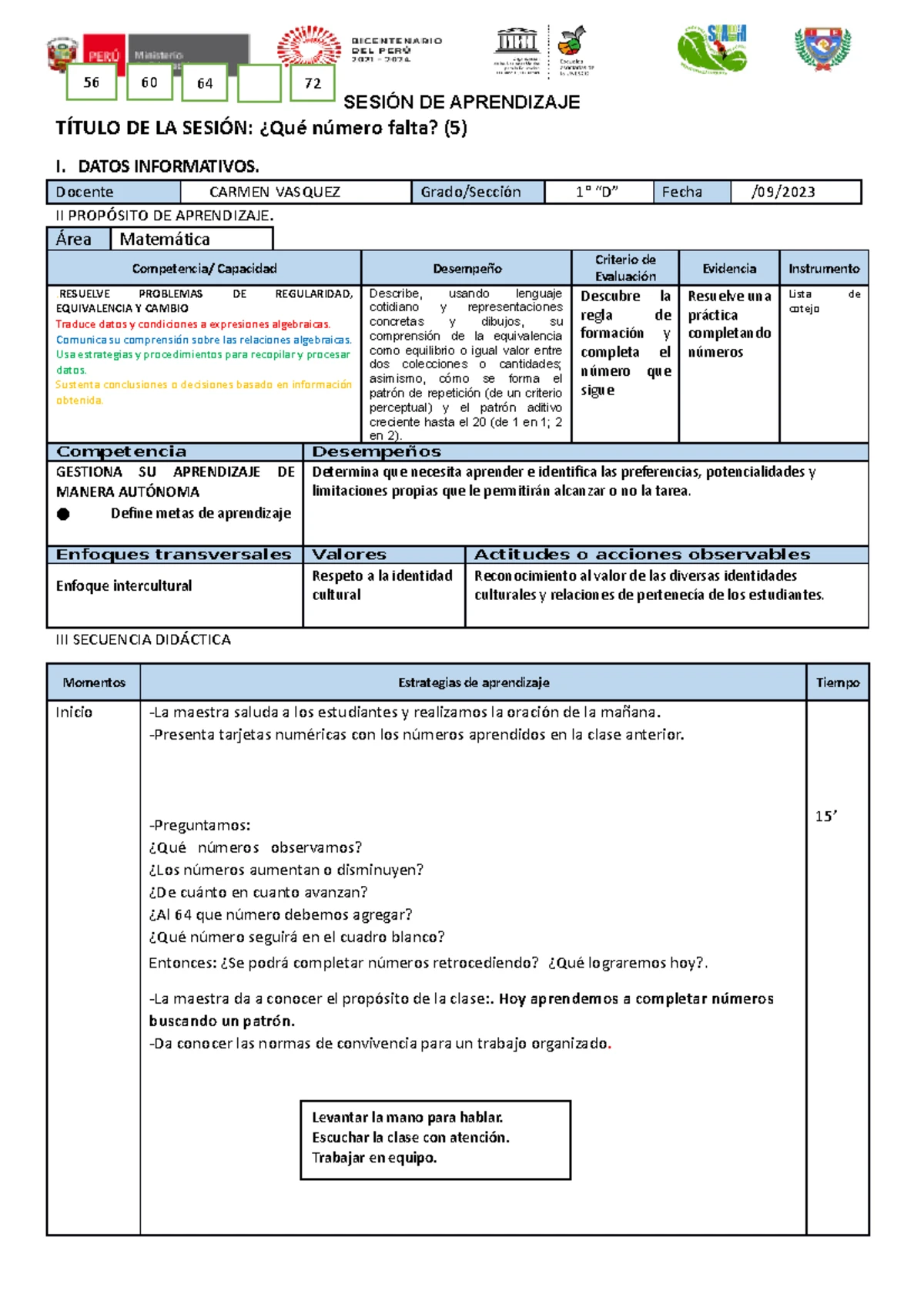 2. Acuerdos de Convivencia en el Aula: Guía de Normas y Comportamientos ...