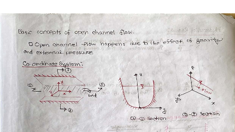Open Channel Flow Concepts and Analysis - Sir-2 - Studocu