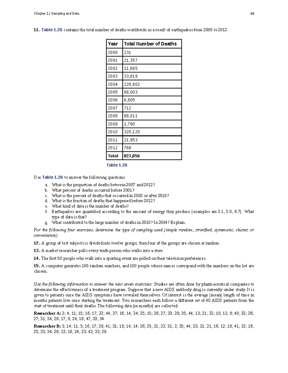 Chapter 1: Sampling & Data Analysis in Introductory Statistics (Part 29 ...