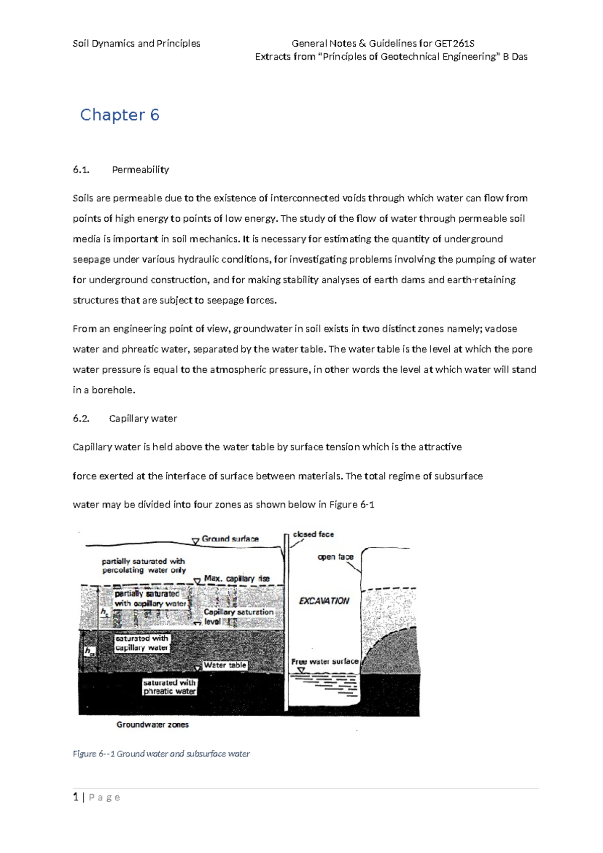 Soil Dynamics and Principles: General Notes on Permeability (GET261S ...