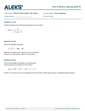 Comprehensive Review of Polynomial and Rational Functions for Math Exam ...