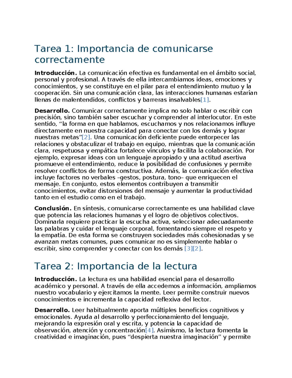 Tarea 1: Importancia de la Comunicación Efectiva en la Vida - Studocu