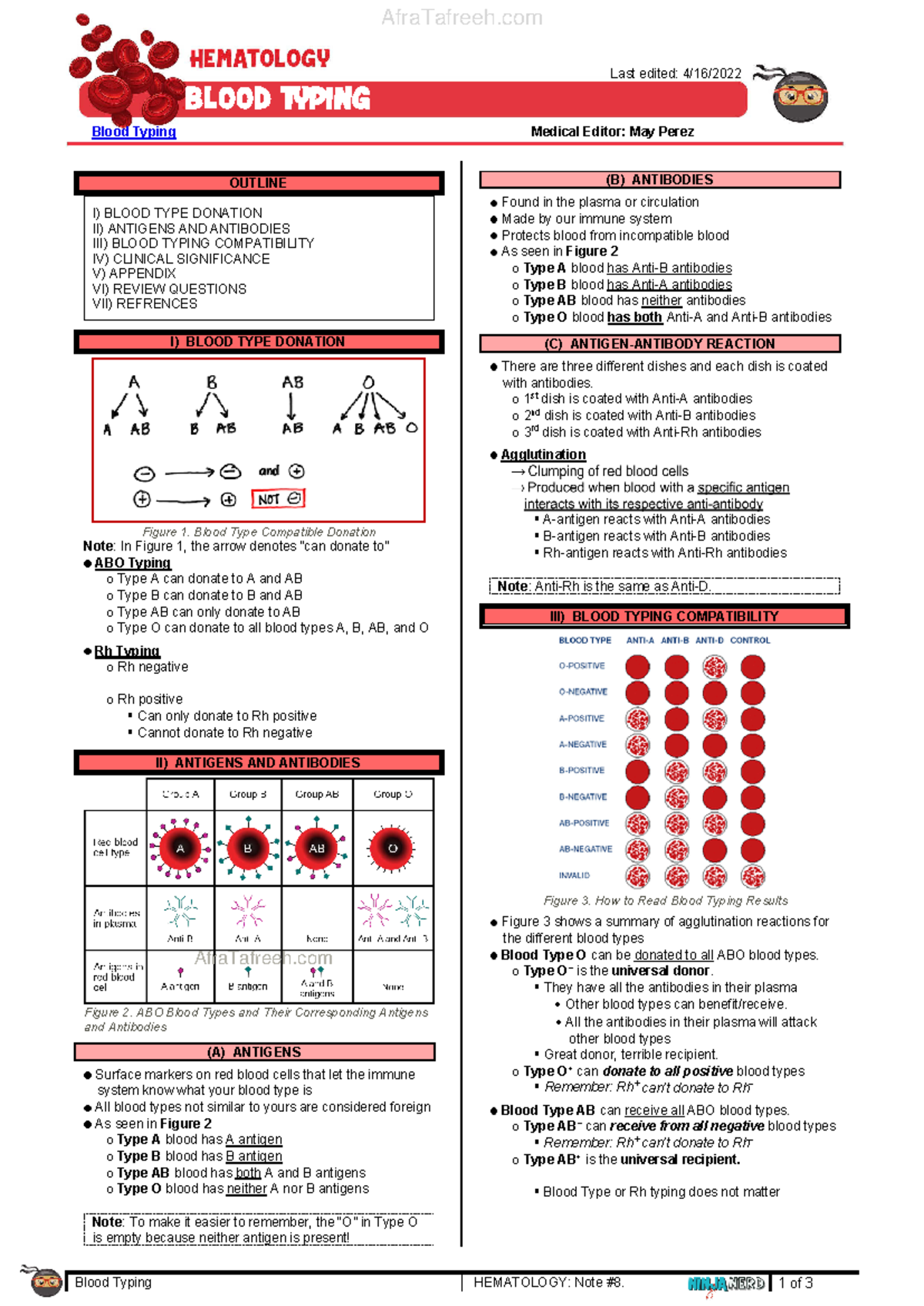 Blood Typing (2) atf - heloooo - Blood Typing HEMATOLOGY: Note #8. 1 of ...