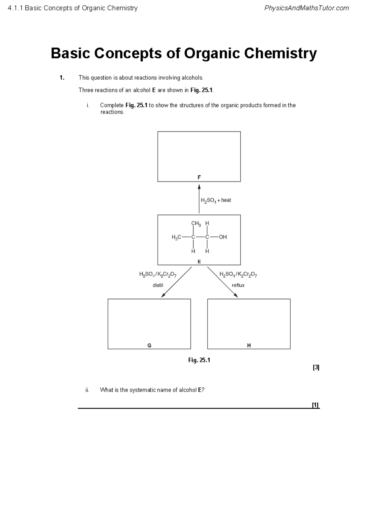 Basic Concepts of Organic Chemistry (OC 101) - QP Review Notes - Studocu