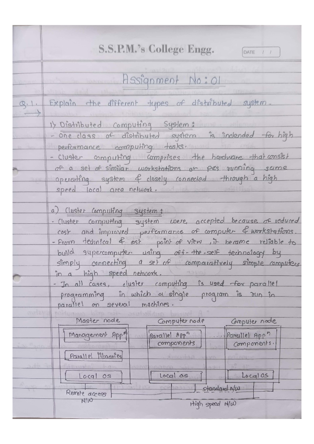 DC ENG Assignment 1 - Types of Distributed Systems Explained - Studocu