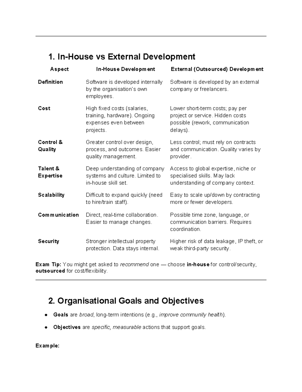 Applied Computing Software Development Study Notes (ACSD 101) - Studocu