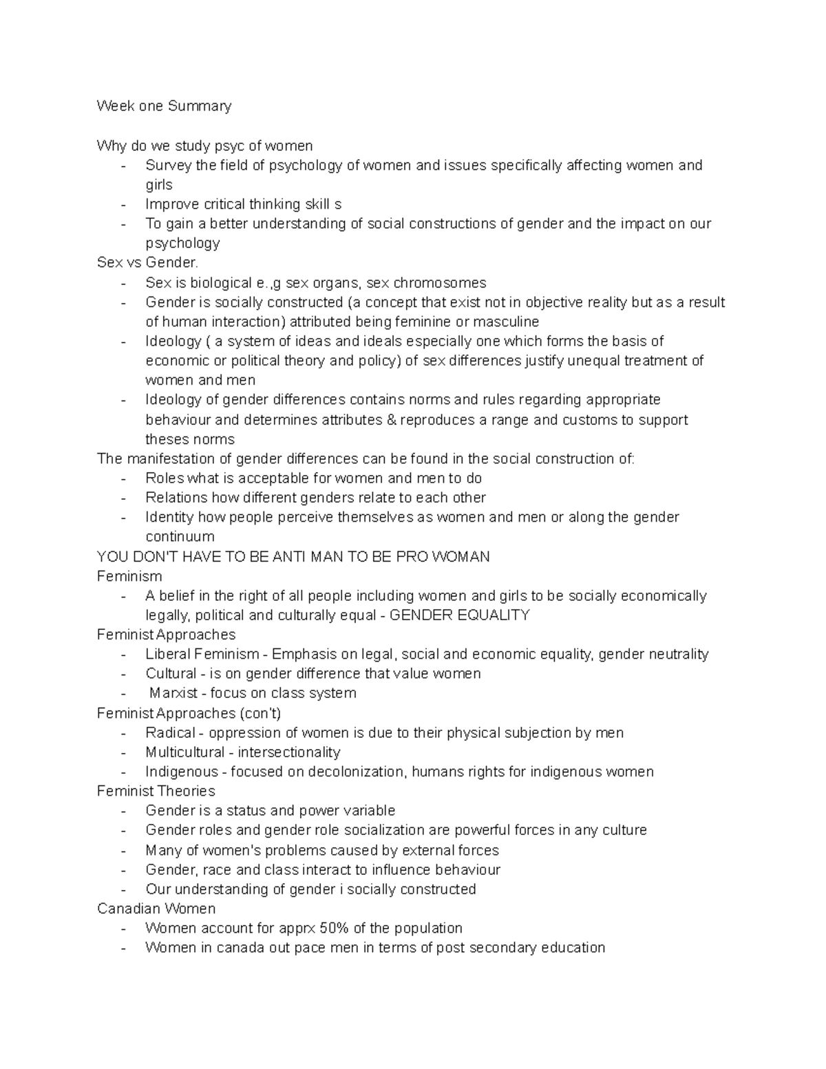 Psyc 101: Understanding Gender in Psychology - Summary & Key Concepts ...