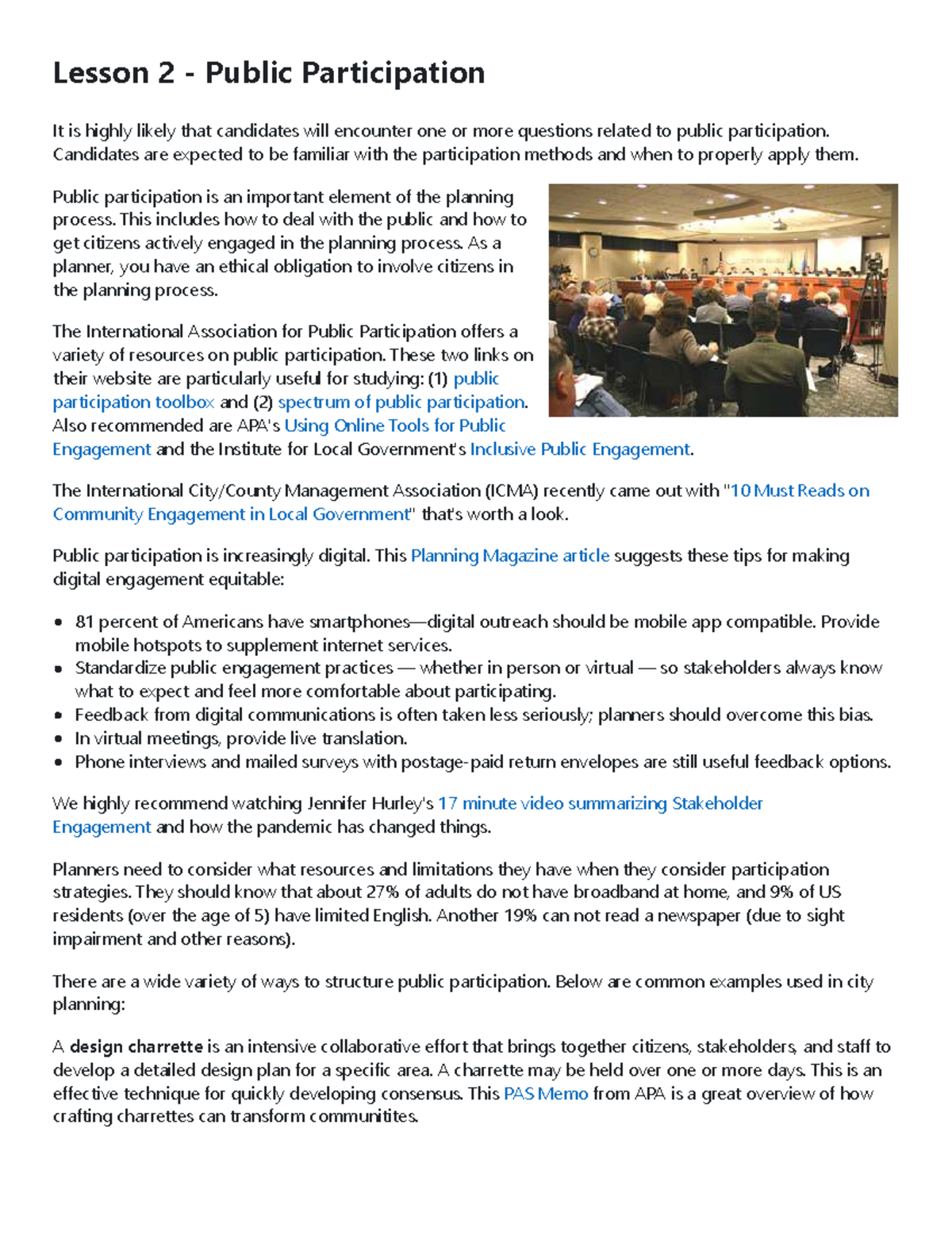 CIE 405 Lesson 2: Strategies for Effective Public Participation - Studocu
