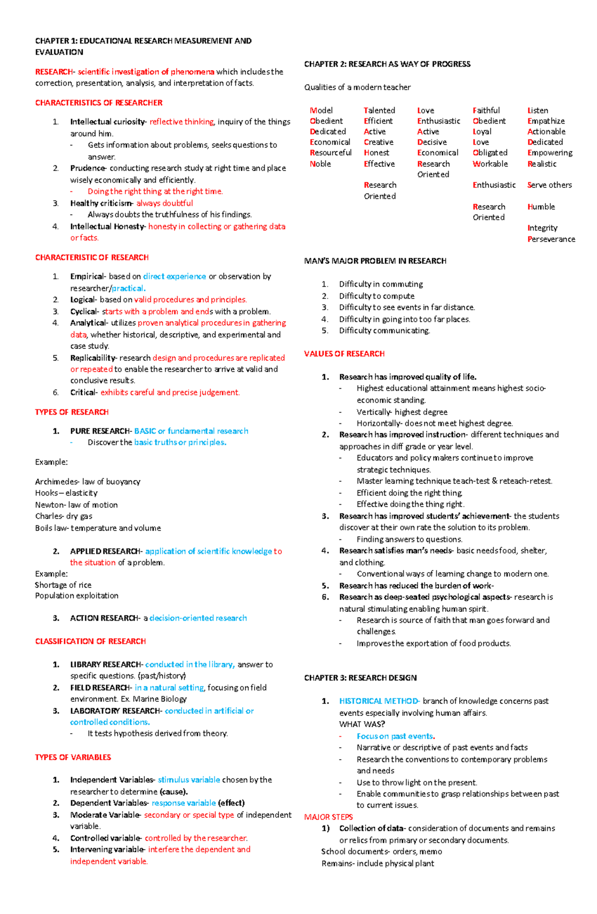 PROF ED 8A - Educational Research Measurement & Evaluation Reviewer ...