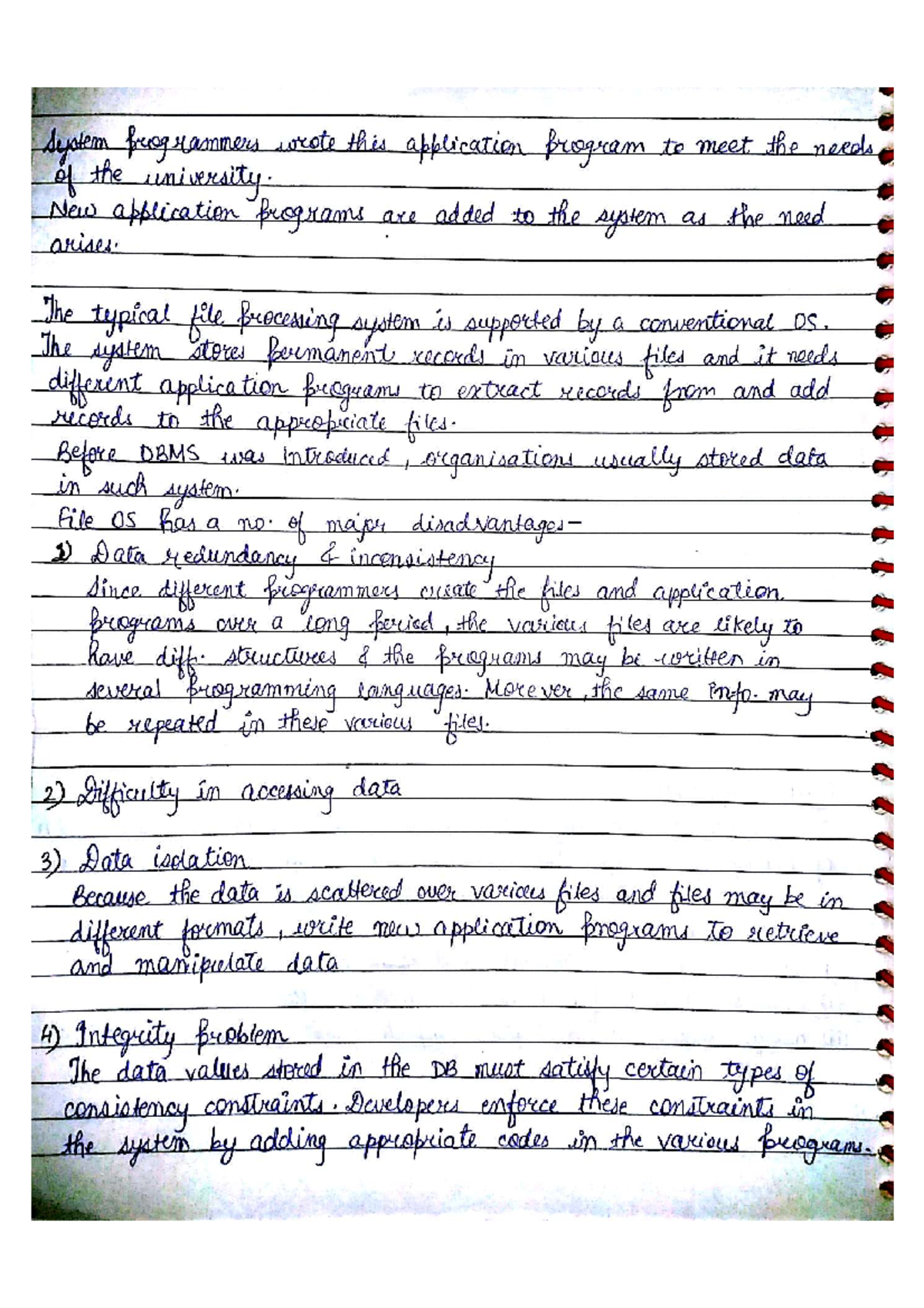 DBMS Class Notes 2018-03-01 - Warning: Error during font loading ...