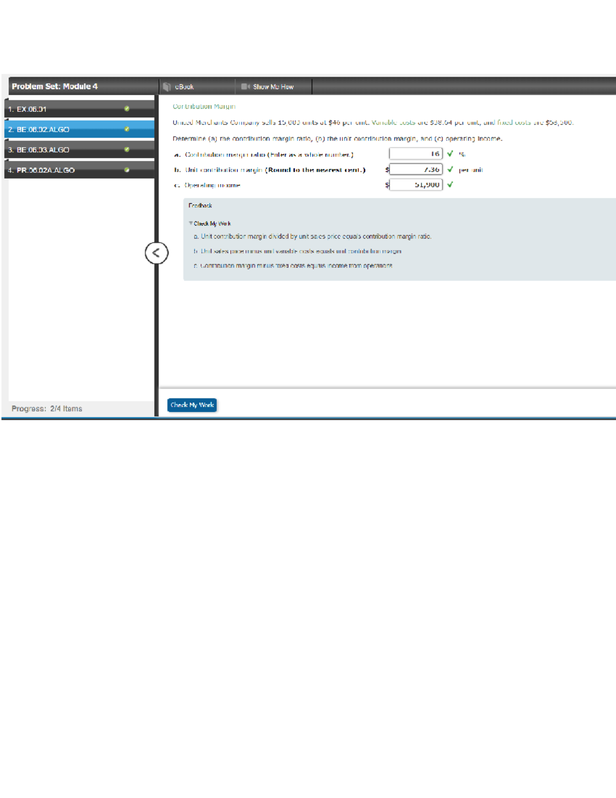 Module 4 Problem Set: Contribution Margin Analysis and Calculations ...