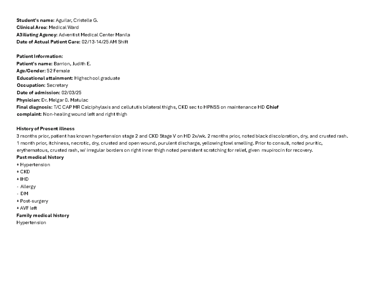 MCN 101 - Maternal and Child Nursing I Study Notes and Care Guidelines ...