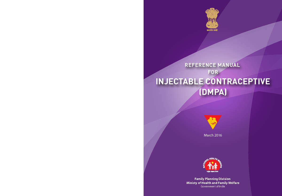 Reference Manual for Injectable Contraceptive DMPA: Overview ...