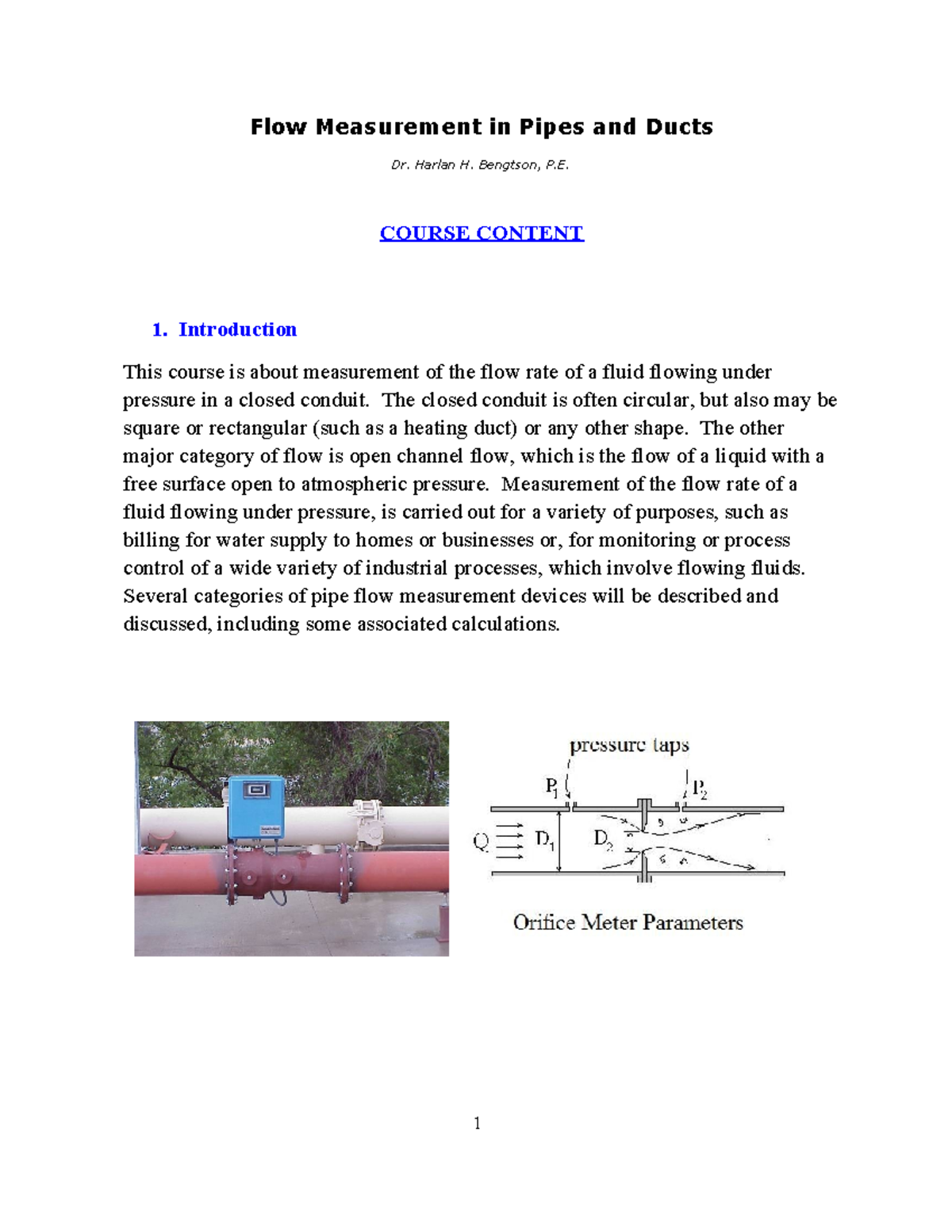 Flow Measurement Techniques in Pipes and Ducts - HPC Unit 3 Notes - Studocu