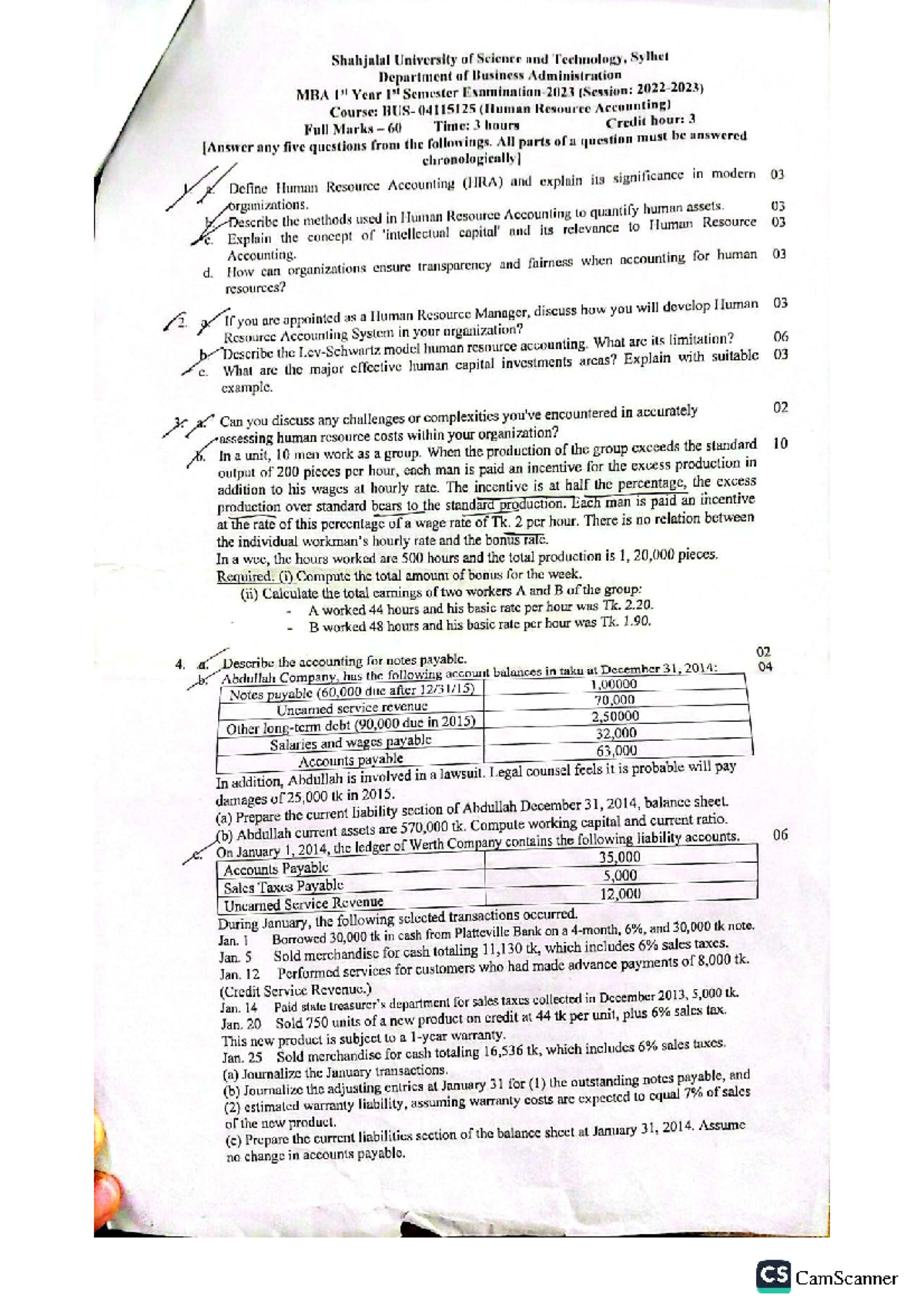 Human Resource Accounting (04115125) - Comprehensive Study Guide - Studocu