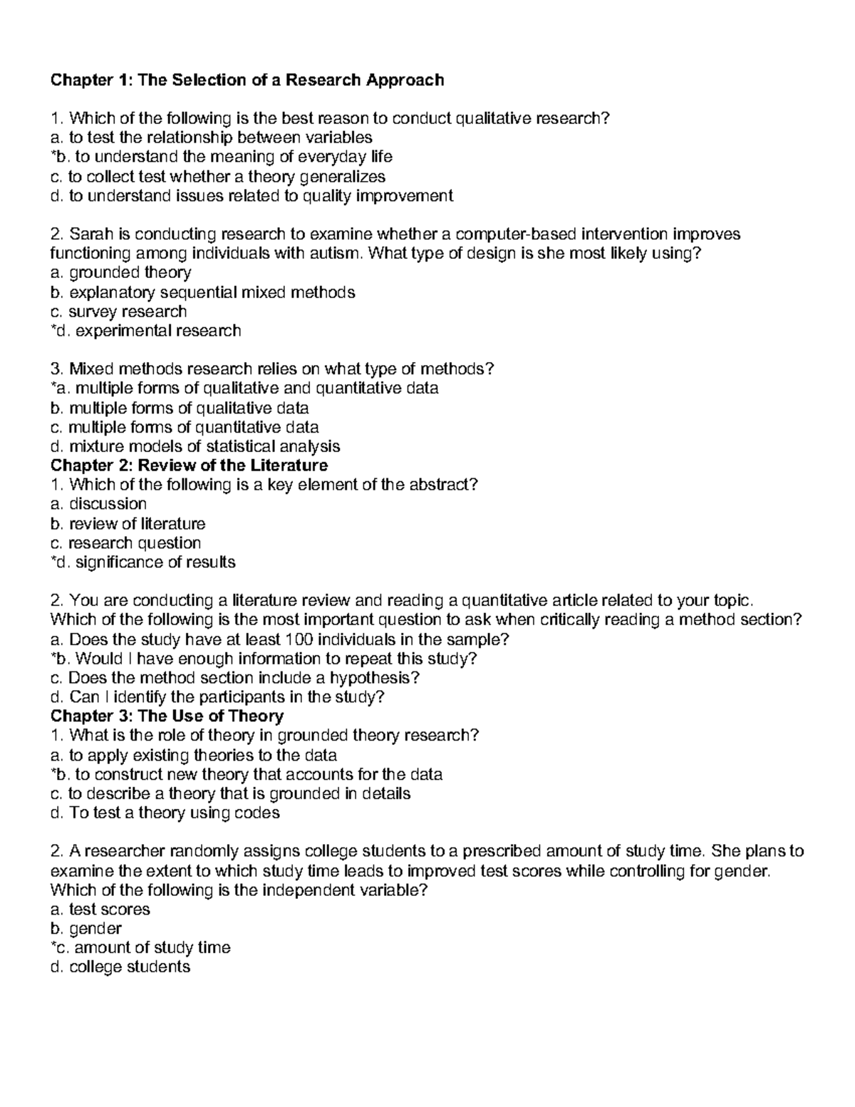 Research Methods - Chapter 1 : The Selection of a Research Approach ...