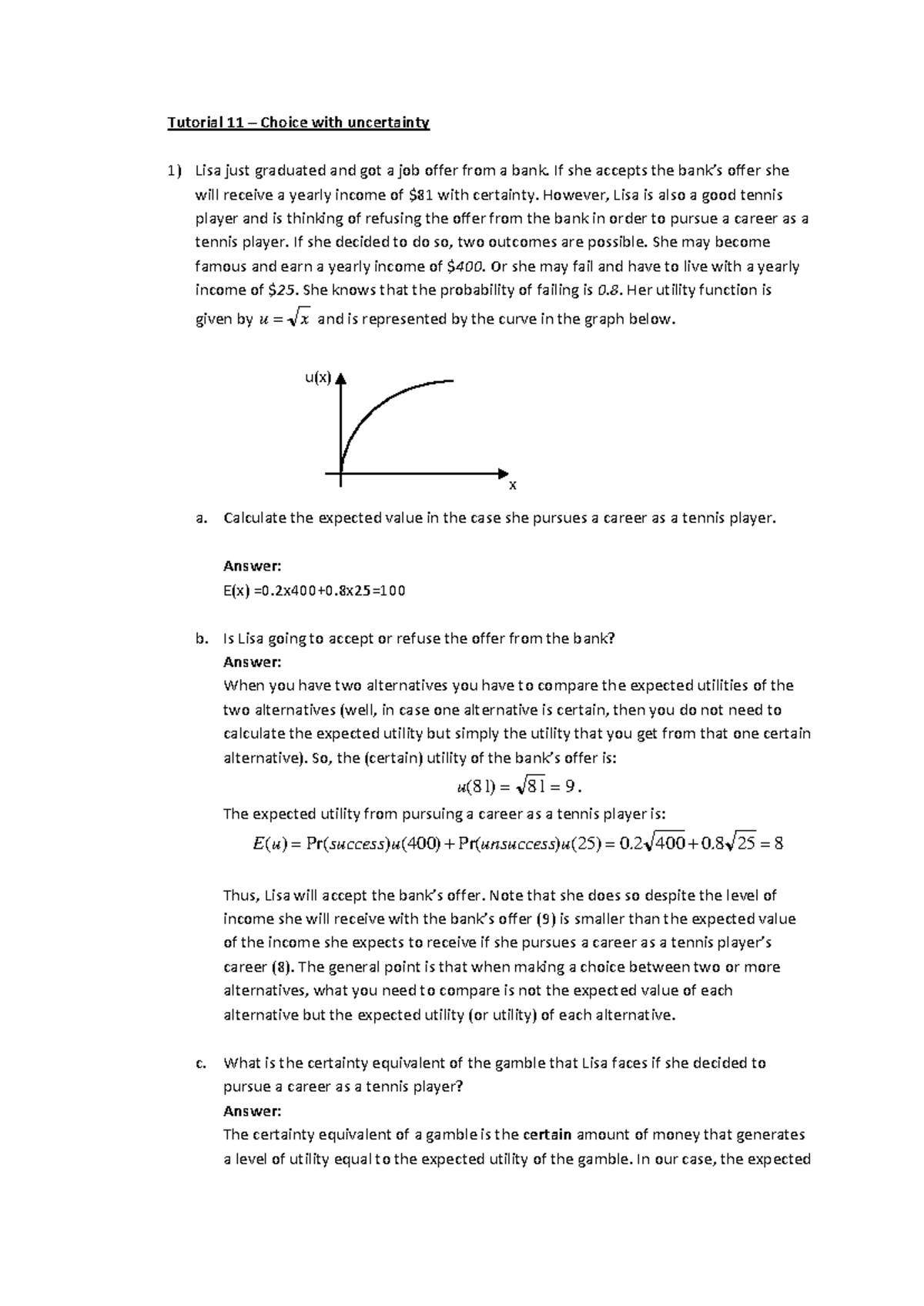 Tutorial 11 -Solutions - Warning: TT: undefined function: 32 Warning ...