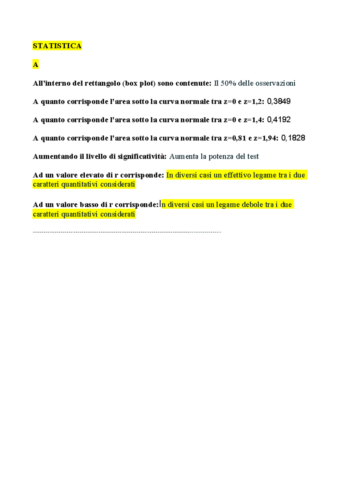 Statistica Esame Paniere A28 Pegaso - STATISTICA A All'interno del ...