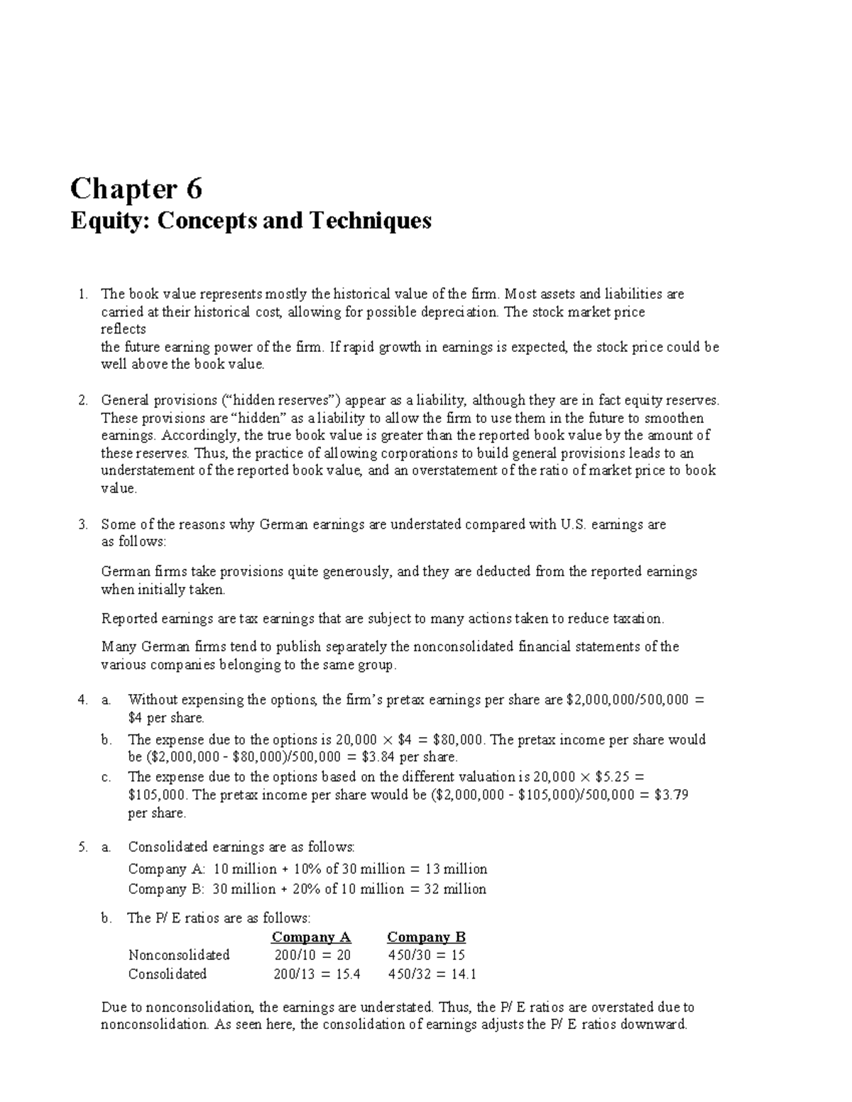 Chp6 - Equity: Concepts and Techniques Overview - Studocu