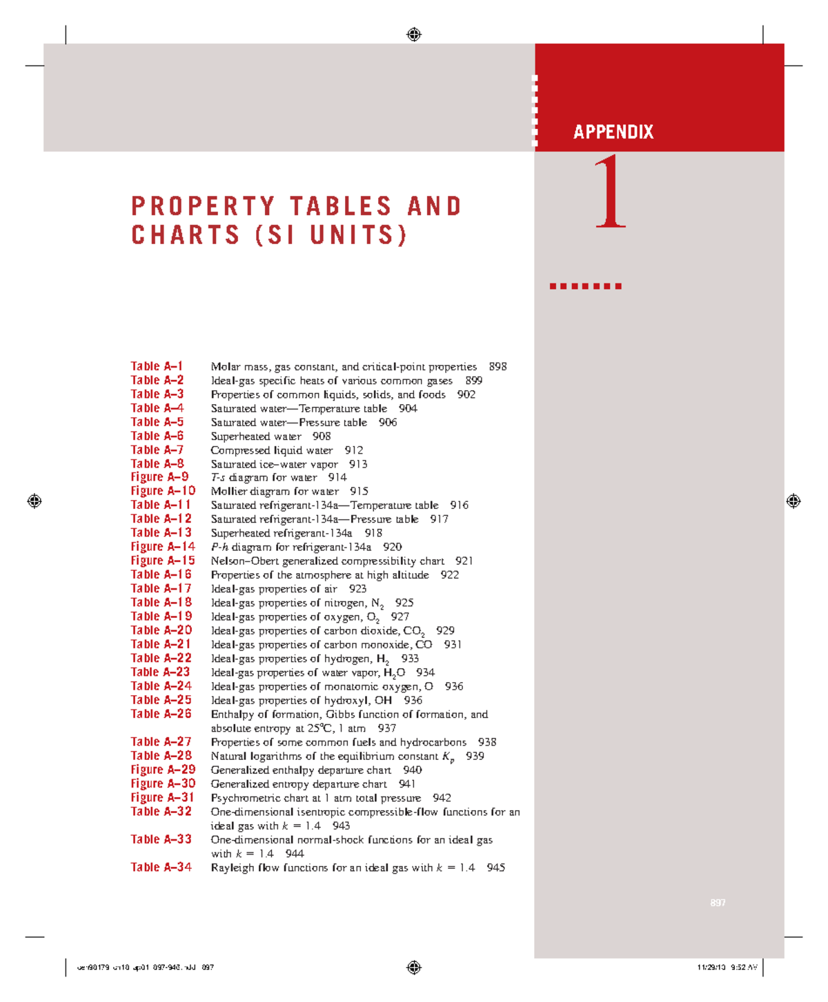 SI PURE Substances Property Tables and Charts (International Units ...