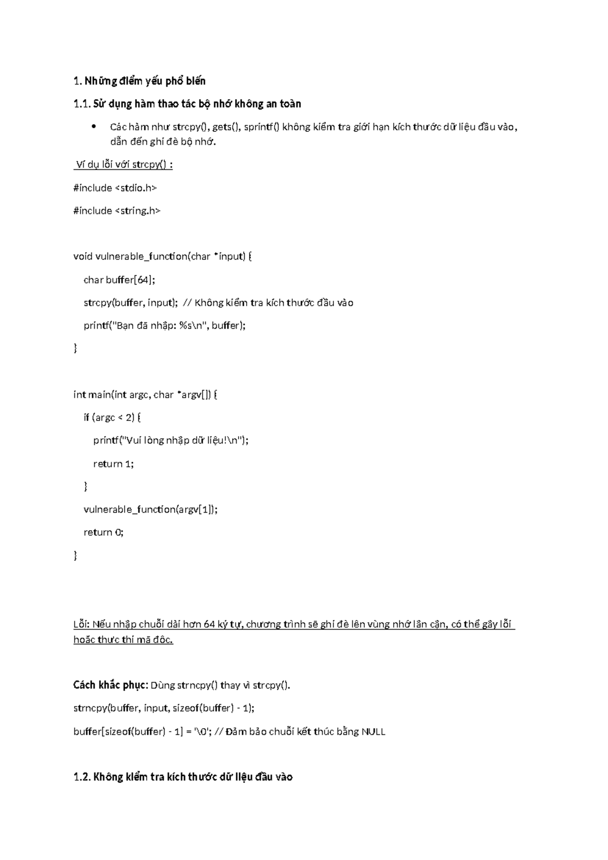 Buffer Overflow Vulnerabilities and Mitigation Strategies - AEF 101 ...