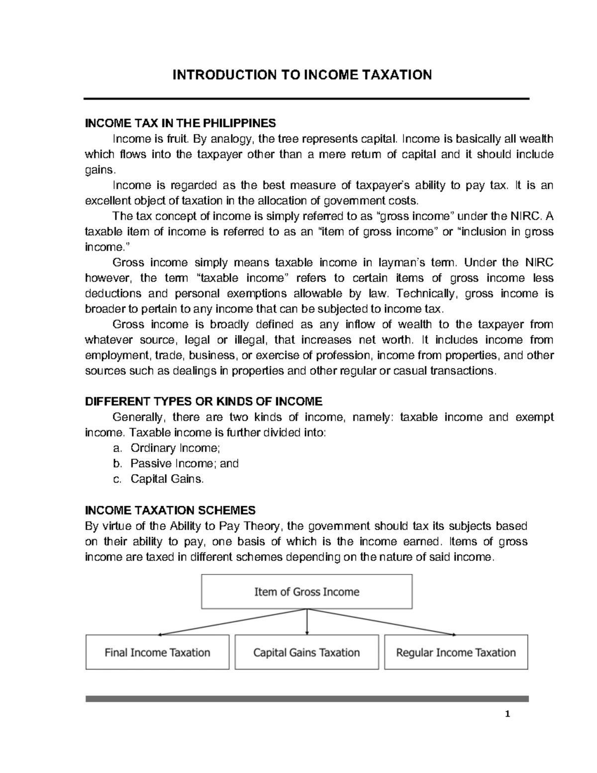 TAX 101: General Principles of National Internal Revenue Taxation - Studocu