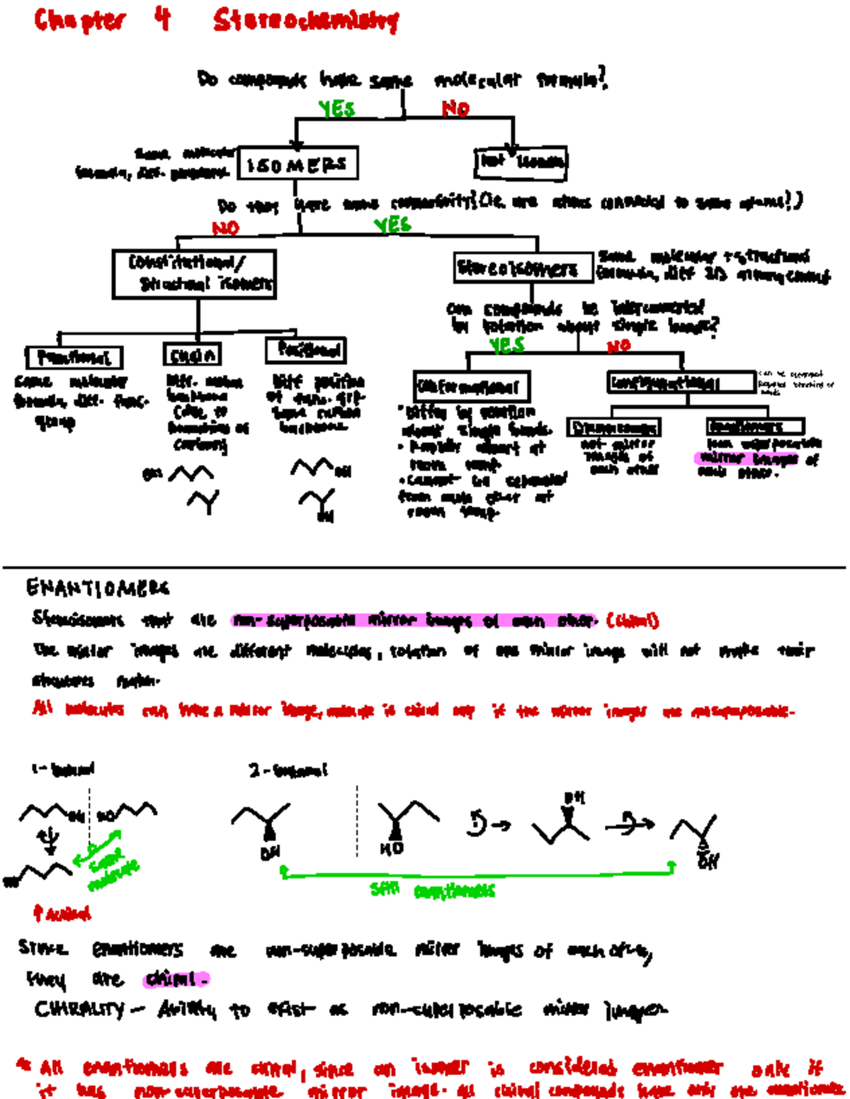 CHM151 Chapter 4 Stereochemistry Study Notes - Studocu