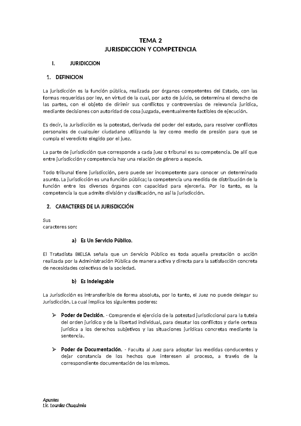 TEMA 2 Jurisdiccion Y Competencia 17 Agosto 2024 - TEMA 2 JURISDICCION ...