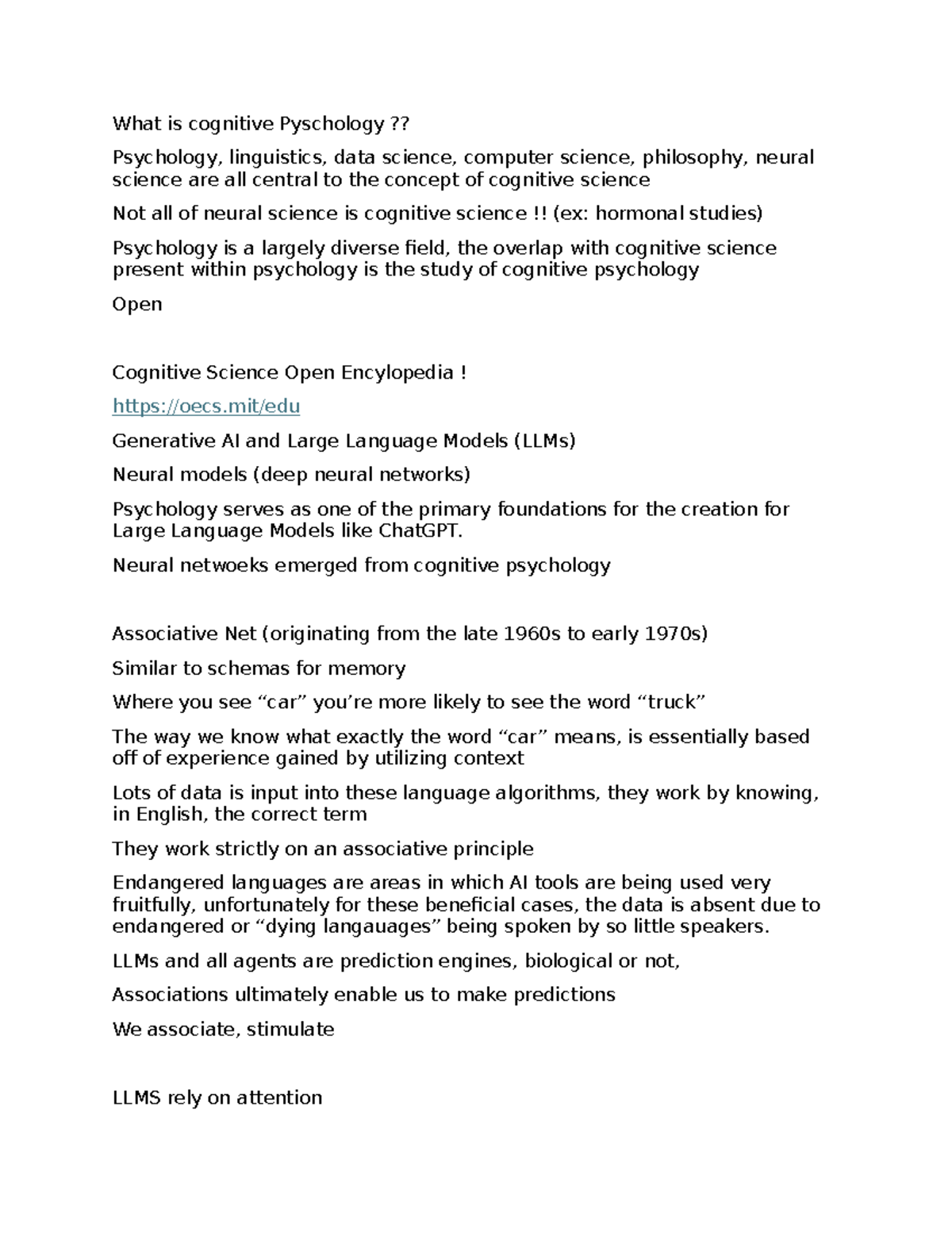 Cognitive Psychology Insights: Working Memory & Attention (PSY 101 ...