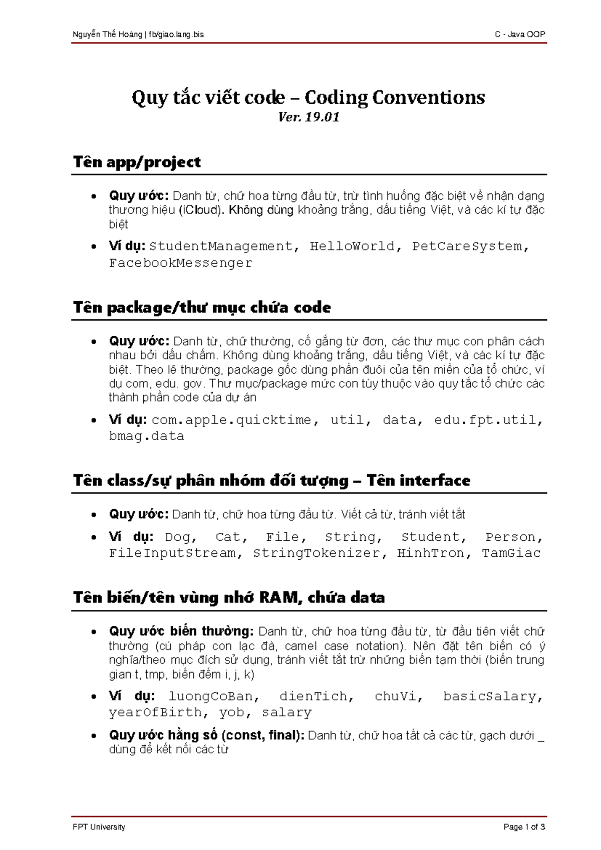 [giao.lang] Quy tắc Viết Code - Coding Conventions cho C và Java OOP ...