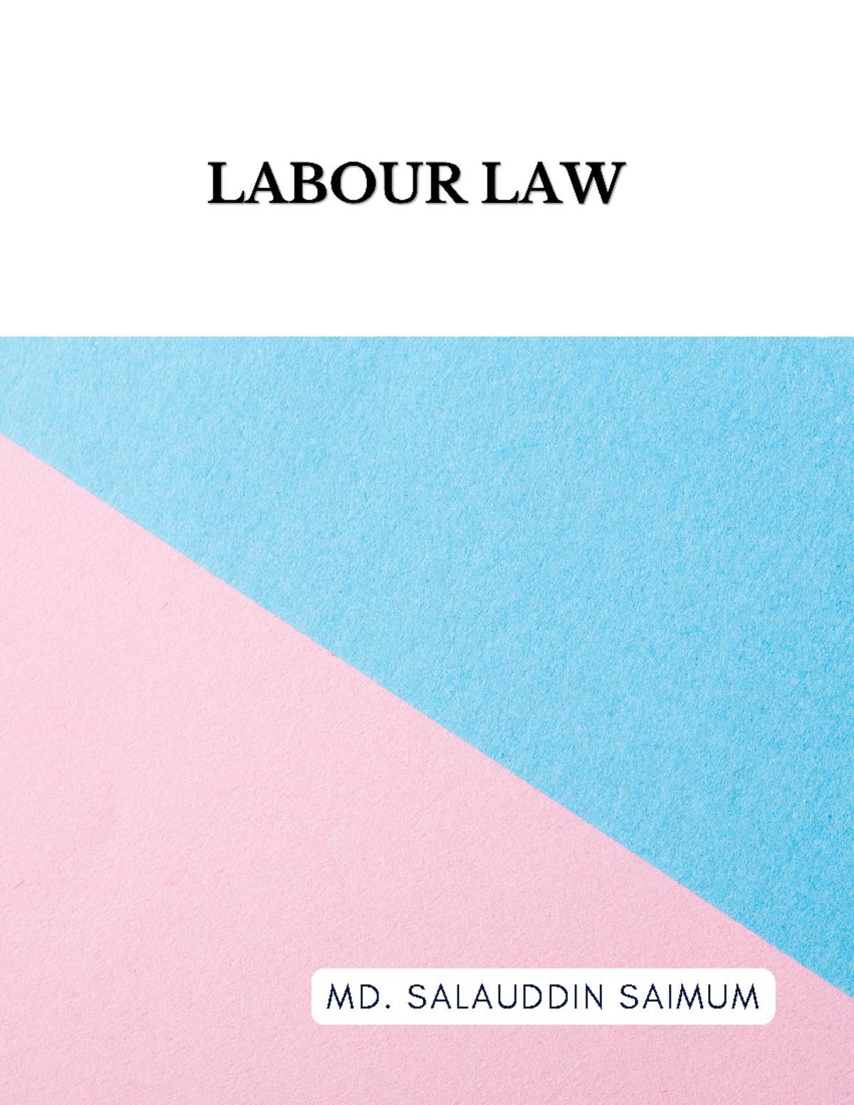 Labour Law (LAW101) Lecture Notes - Overview and Key Concepts - Studocu