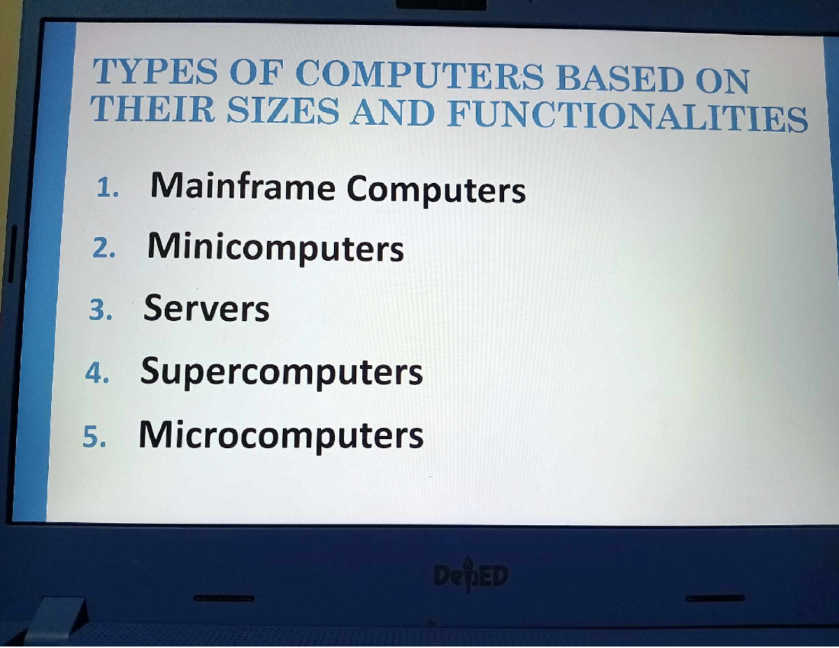 5 Types Of Computers And Their Uses