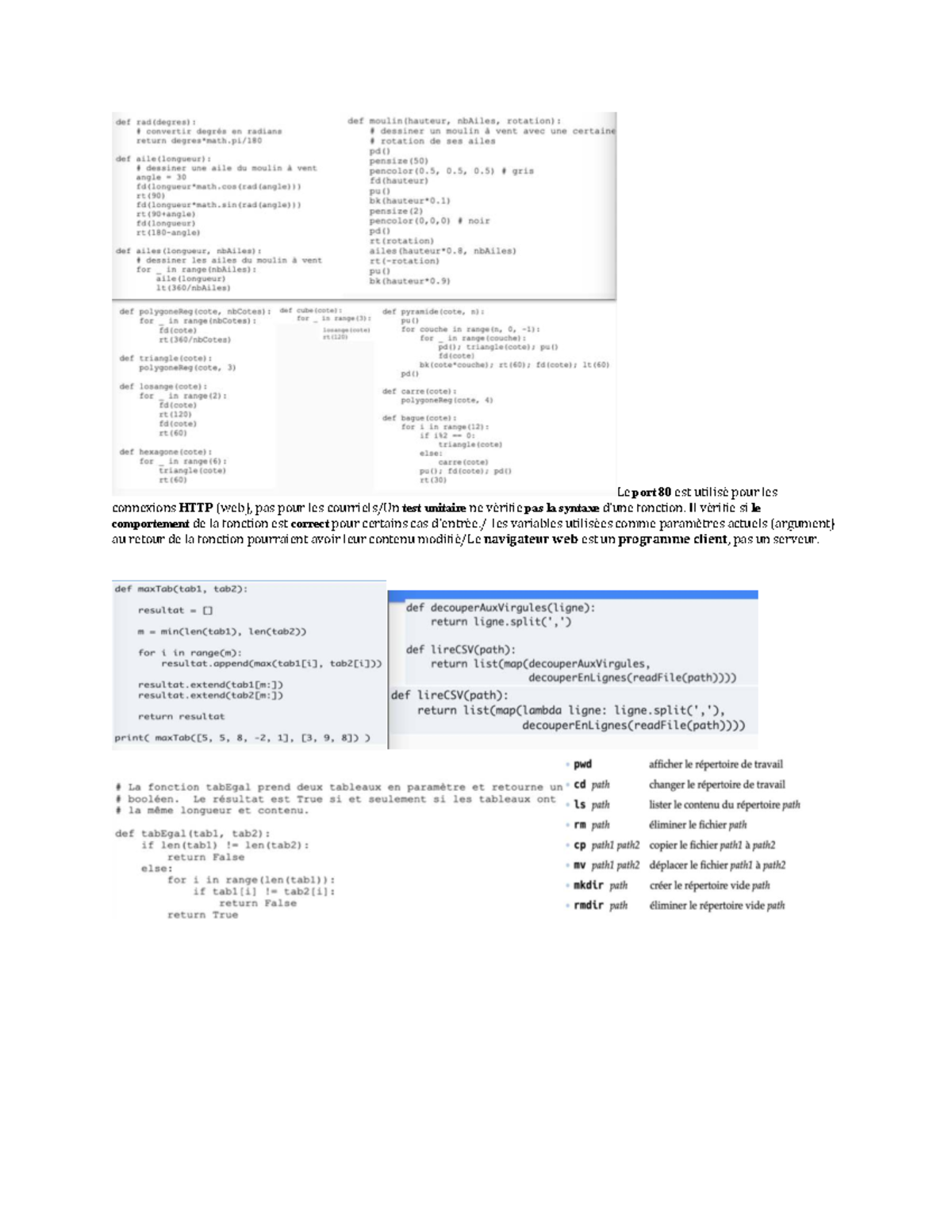 Aide mémoire sur les connexions HTTP et les fonctions en Python 1015 ...
